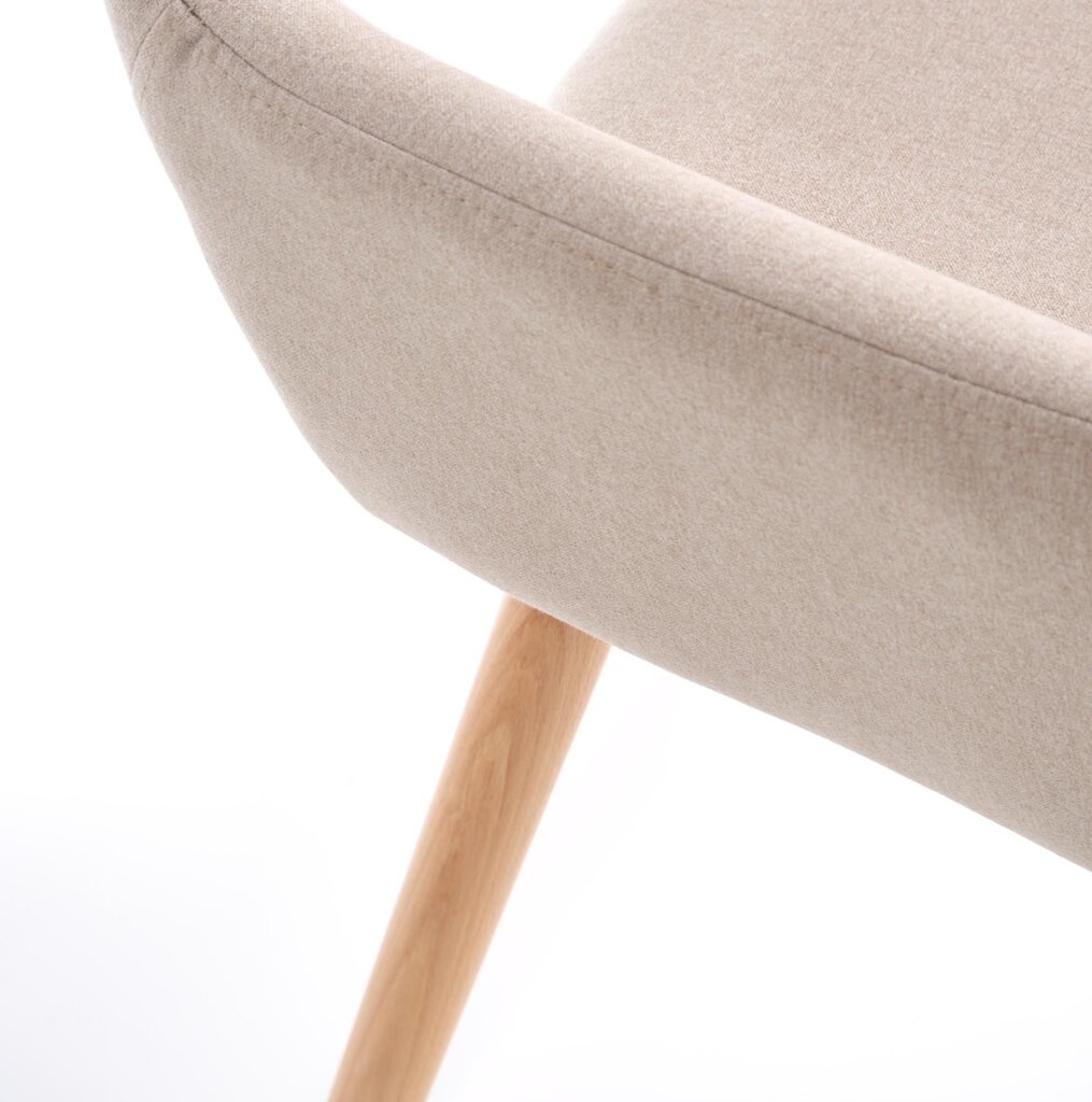 2-jų kėdžių komplektas Halmar K283, smėlio spalvos kaina ir informacija | Virtuvės ir valgomojo kėdės | pigu.lt