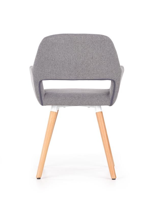 2-jų kėdžių komplektas Halmar K283, tamsiai pilkas цена и информация | Virtuvės ir valgomojo kėdės | pigu.lt