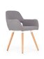 2-jų kėdžių komplektas Halmar K283, tamsiai pilkas цена и информация | Virtuvės ir valgomojo kėdės | pigu.lt