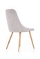 4-ių kėdžių komplektas Halmar K285, šviesiai pilkas цена и информация | Virtuvės ir valgomojo kėdės | pigu.lt