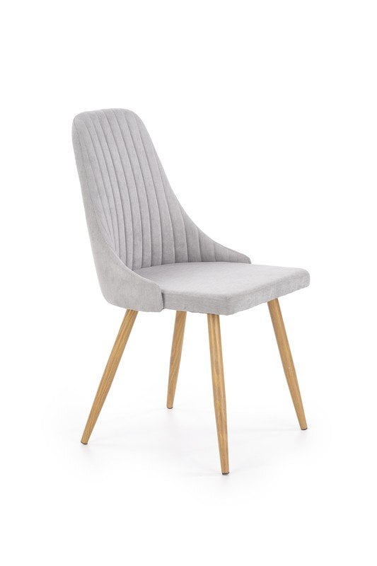 4-ių kėdžių komplektas Halmar K285, šviesiai pilkas kaina ir informacija | Virtuvės ir valgomojo kėdės | pigu.lt