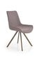 2-jų kėdžių komplektas Halmar K290, pilkas цена и информация | Virtuvės ir valgomojo kėdės | pigu.lt