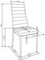4-ių kėdžių komplektas Halmar K292, pilkas kaina ir informacija | Virtuvės ir valgomojo kėdės | pigu.lt