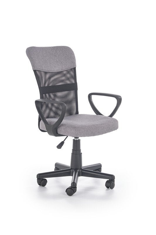 Vaikiška kėdė Halmar Timmy, pilka/juoda цена и информация | Biuro kėdės | pigu.lt
