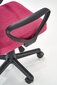 Vaikiška kėdė Halmar Timmy, rožinė/juoda цена и информация | Biuro kėdės | pigu.lt