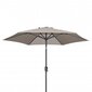 Lauko skėtis 270 cm, smėlio spalvos kaina ir informacija | Skėčiai, markizės, stovai | pigu.lt