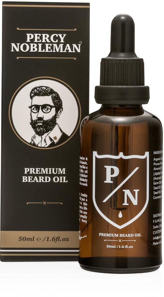 Barzdos aliejus Percy Nobleman vyrams 50 ml kaina ir informacija | Skutimosi priemonės ir kosmetika | pigu.lt