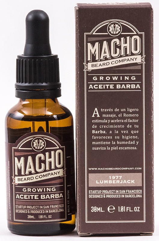 Aliejus skaitinantis barzdos augimą Macho Beard Company 30 ml kaina ir informacija | Skutimosi priemonės ir kosmetika | pigu.lt