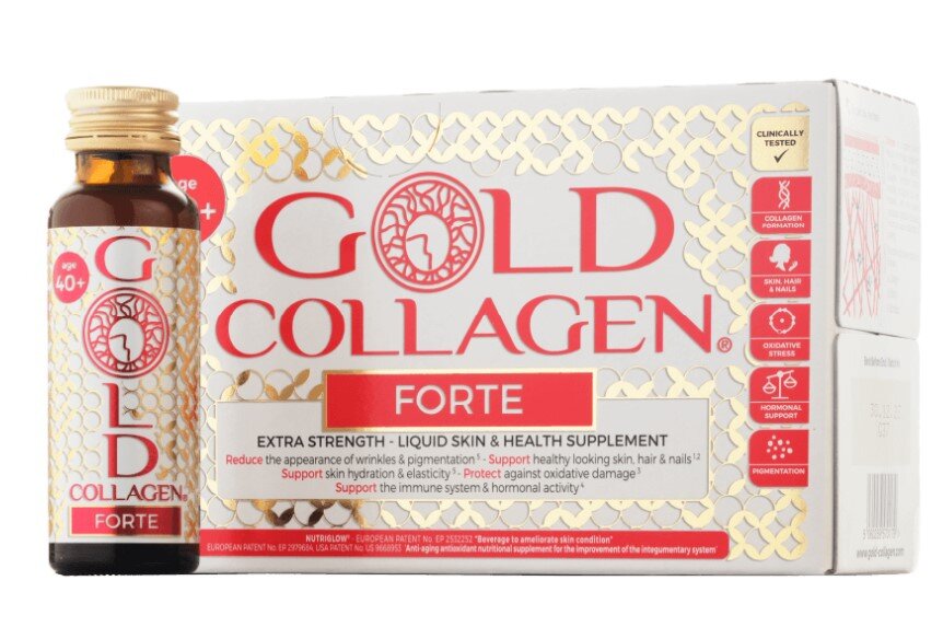 Geriamas kolagenas Gold Collagen Forte, 10x50 ml цена и информация | Vitaminai, maisto papildai, preparatai grožiui | pigu.lt