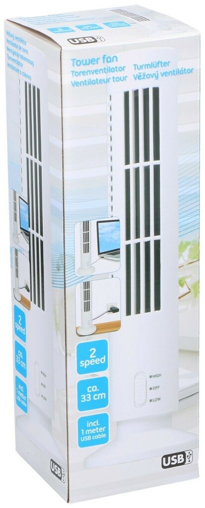 Pastatomas USB ventiliatorius Fan Tower Mini kaina ir informacija | Ventiliatoriai | pigu.lt