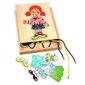 Medinis žaislas "Aprenk mergaitę" Woody цена и информация | Žaislai mergaitėms | pigu.lt