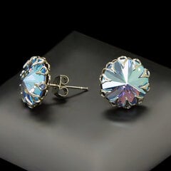 Auskarai moterims DiamondSky „Vintage (Light Sapphire Shimmer)“ su Swarovski kristalais kaina ir informacija | Auskarai | pigu.lt