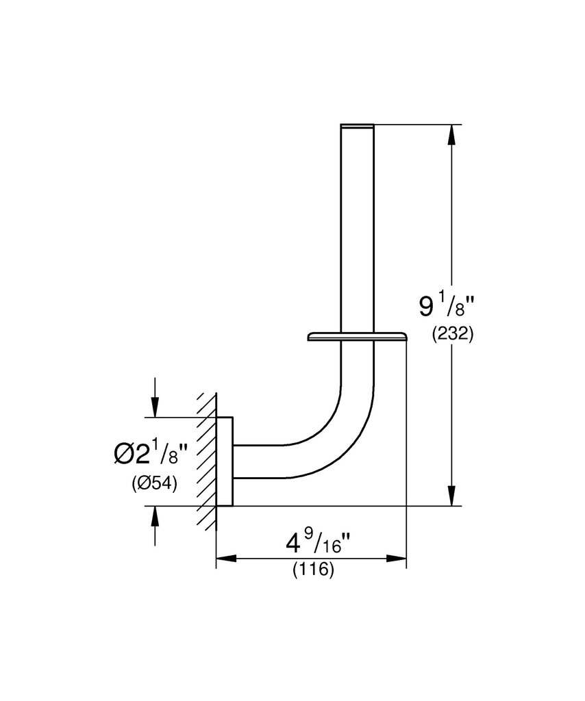 Grohe Essentials papildomo tualetinio popieriaus laikiklis 40385001 kaina ir informacija | Vonios kambario aksesuarai | pigu.lt