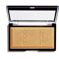 Spindesio suteikianti priemonė Makeup Revolution Ingot Gold 12 g цена и информация | Бронзеры (бронзаторы), румяна | pigu.lt