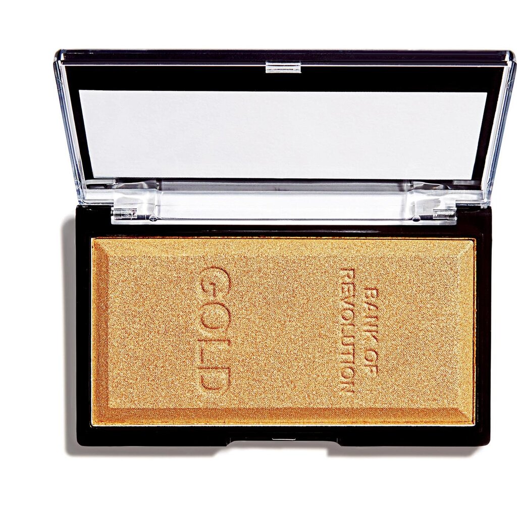 Spindesio suteikianti priemonė Makeup Revolution Ingot Gold 12 g цена и информация | Bronzantai, skaistalai | pigu.lt