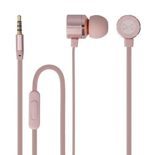 Laidinės ausinės su mikrofonu ir valdymo pulteliu Forever MSE-200 / 3.5 mm / 1.2 m, rožinės/auksinės kaina ir informacija | Ausinės | pigu.lt
