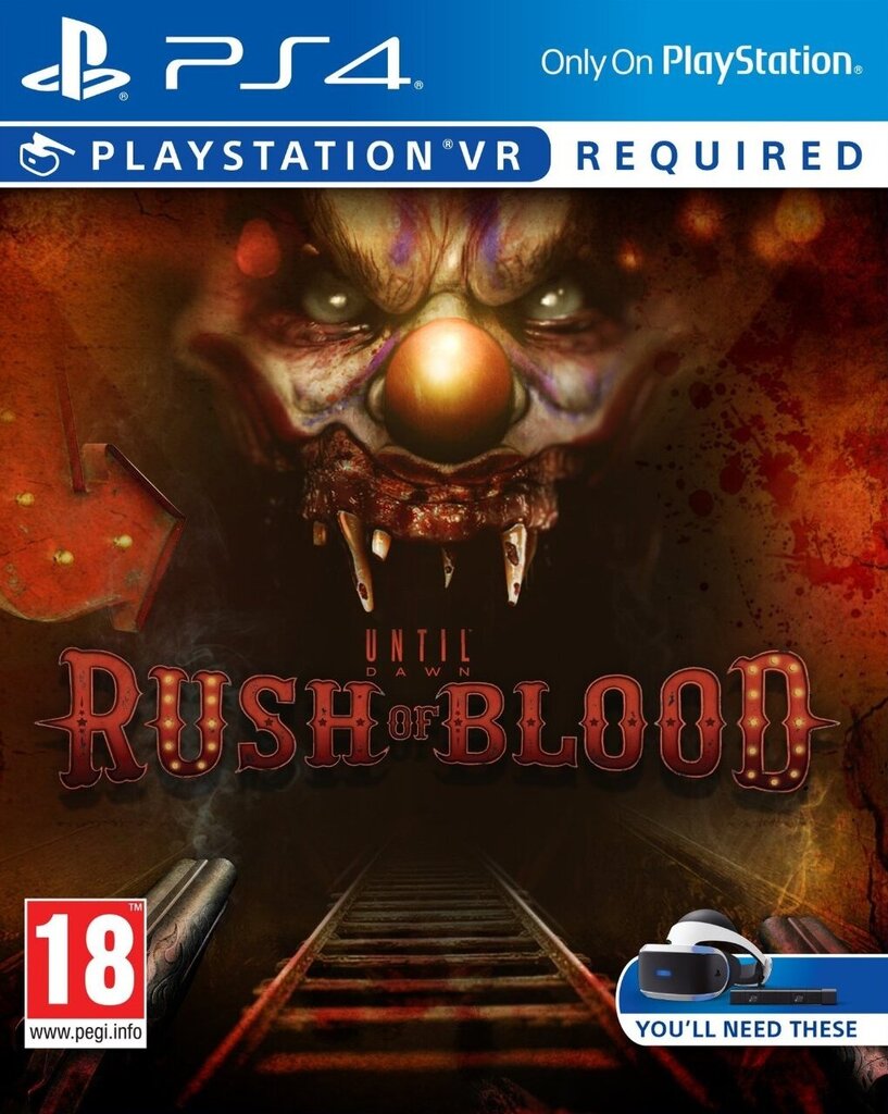 Žaidimas Until Dawn: Rush of Blood VR, PS4 kaina ir informacija | Kompiuteriniai žaidimai | pigu.lt