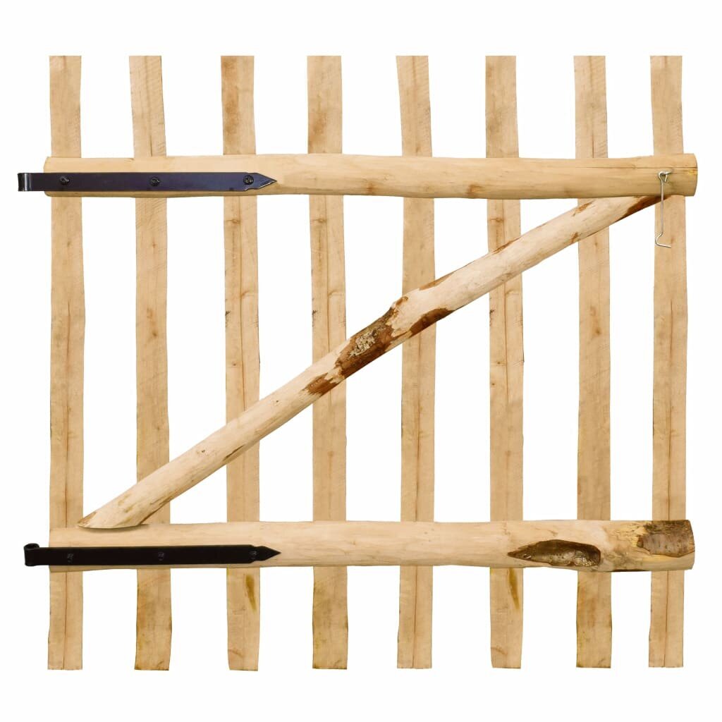 Tvoros vartai, lazdyno mediena, 100x100cm kaina ir informacija | Tvoros ir jų priedai | pigu.lt
