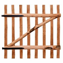Tvoros vartai, impregnuota lazdyno mediena, 100x100cm kaina ir informacija | Tvoros ir jų priedai | pigu.lt
