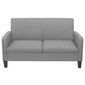 Dvivietė sofa, 135x65x76, šviesiai pilka kaina ir informacija | Sofos | pigu.lt