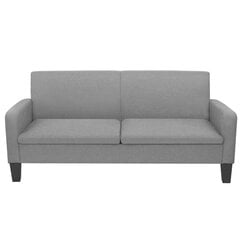 Двухместный диван, 180x65x76, светло-серый цена и информация | Диваны | pigu.lt
