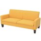 Dvivietė sofa, 180x65x76, geltonos spalvos цена и информация | Sofos | pigu.lt