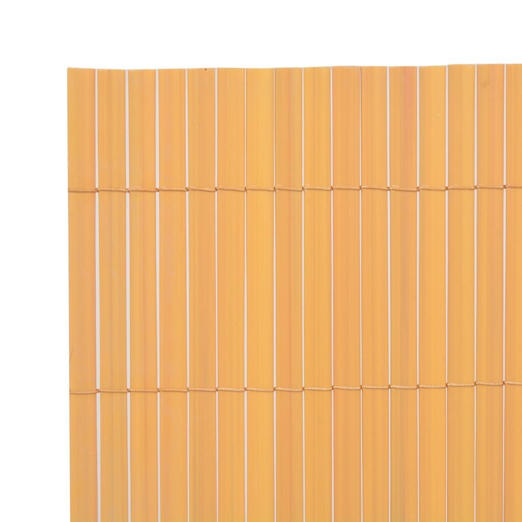 Dvipusė sodo tvora, geltona, 90x300cm, PVC Geltona kaina ir informacija | Tvoros ir jų priedai | pigu.lt