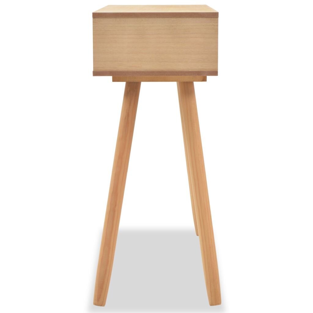 Konsolinis stalas, 80x30x72cm, rudas kaina ir informacija | Kavos staliukai | pigu.lt