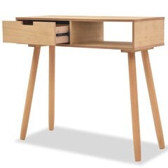 Konsolinis stalas, 80x30x72cm, rudas kaina ir informacija | Kavos staliukai | pigu.lt