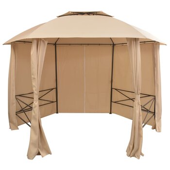 Уличная палатка с занавесками, 360x265 см цена и информация | Беседки, навесы, тенты | pigu.lt