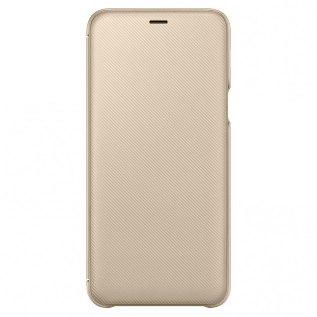 "Samsung A6 Plus" piniginės dangtelis auksinis EF-WA605CF kaina ir informacija | Telefono dėklai | pigu.lt