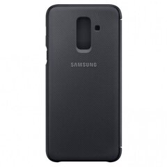 "Samsung A6+" piniginės dangtelis EF-WA605CB juodas kaina ir informacija | Telefono dėklai | pigu.lt