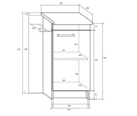 Кухонный шкаф Milo S40, дуб/коричневый цена и информация | Кухонные шкафчики | pigu.lt
