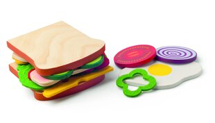 Žaislinio maisto rinkinys "Susikurk sumuštinį" Woody kaina ir informacija | Žaislai mergaitėms | pigu.lt