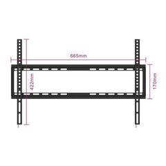 Подставка для ТВ Ewent EW1503 37"-70" цена и информация | Кронштейны и крепления для телевизоров | pigu.lt