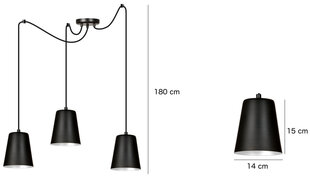 Emibig светильник Link 3 цена и информация | Подвесной светильник | pigu.lt