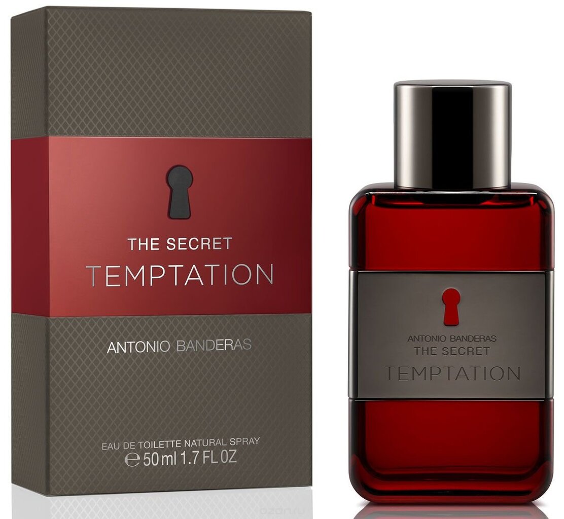 Tualetinis vanduo Antonio Banderas The Secret Temptation EDT vyrams 50 ml цена и информация | Kvepalai vyrams | pigu.lt