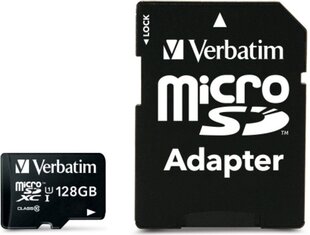 Verbatim (44085), 128GB, Micro SD kaina ir informacija | Atminties kortelės telefonams | pigu.lt