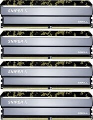 G.Skill Sniper X DDR4, 4x8GB, 3200MHz, CL16 (F4-3200C16Q-32GSXKB) цена и информация | Оперативная память (RAM) | pigu.lt