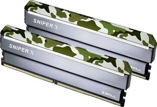 G.Skill Sniper X DDR4, 2x8GB, 3200MHz, CL16 (F4-3200C16D-16GSXFB) kaina ir informacija | Operatyvioji atmintis (RAM) | pigu.lt