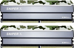 G.Skill Sniper X DDR4, 2x16GB, 3200MHz, CL16 (F4-3200C16D-32GSXFB) kaina ir informacija | Operatyvioji atmintis (RAM) | pigu.lt