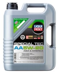 Масло моторное Liqui Moly Special Tec AA 5 5W20, 5 л цена и информация | Liqui-Moly Автотовары | pigu.lt