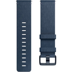 Fitbit Watch Band Leather FB166LBNVS Small Midnight Blue kaina ir informacija | Išmaniųjų laikrodžių ir apyrankių priedai | pigu.lt