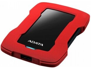 ADATA HD330 2000 GB, 2.5 ", USB 3.1, Red цена и информация | Жёсткие диски (SSD, HDD) | pigu.lt