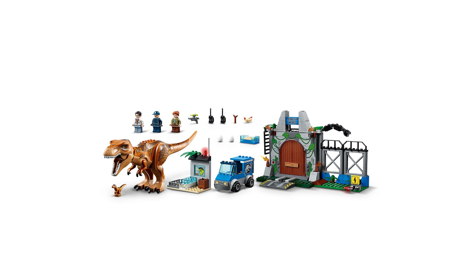 10758 LEGO® Jurassic World Tiranozauro pabėgimas цена и информация | Konstruktoriai ir kaladėlės | pigu.lt