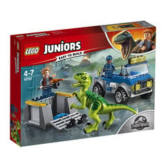 10757 LEGO® Juniors Velocilaptoriaus gelbėjimo sunkvežimis kaina ir informacija | Konstruktoriai ir kaladėlės | pigu.lt