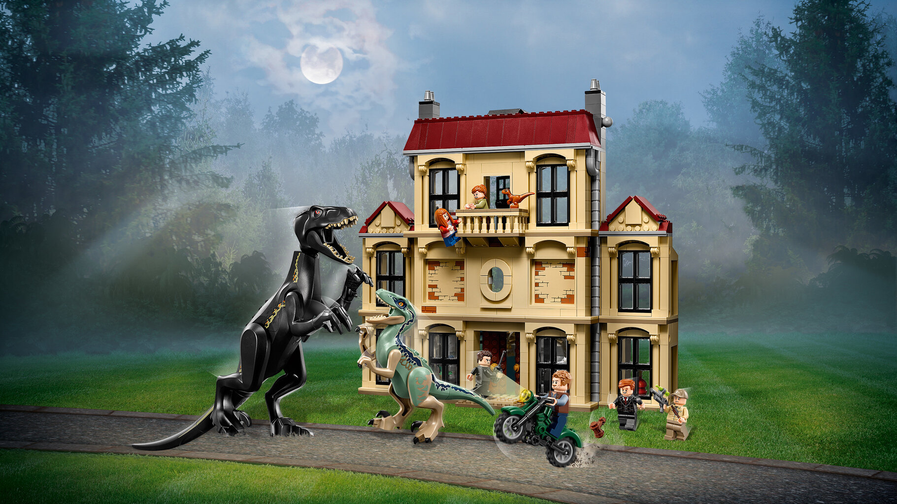 75930 LEGO® Jurassic World Indoraptoriaus siautėjimas Lokvudo viloje kaina ir informacija | Konstruktoriai ir kaladėlės | pigu.lt