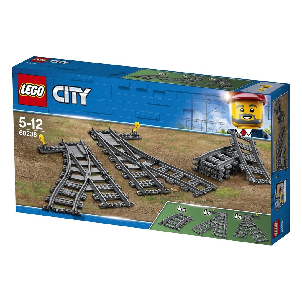 60238 LEGO® City Bėgių iešmai цена и информация | Konstruktoriai ir kaladėlės | pigu.lt