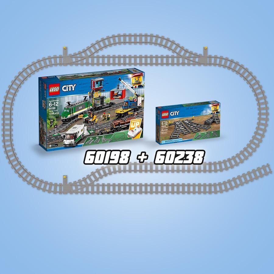 60238 LEGO® City Bėgių iešmai kaina ir informacija | Konstruktoriai ir kaladėlės | pigu.lt