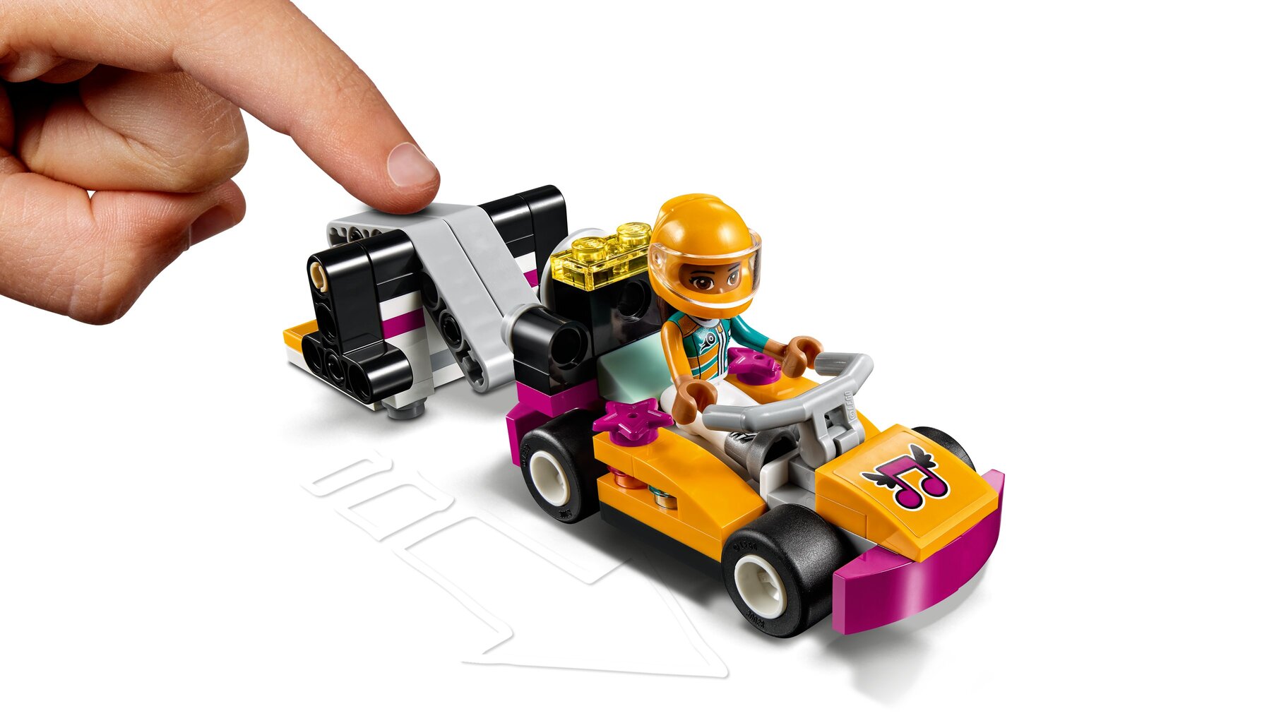 41349 LEGO® FRIENDS Lenktynių restoranas kaina ir informacija | Konstruktoriai ir kaladėlės | pigu.lt